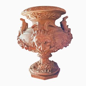 Antique Large Vase with Terracotta, 1890s-AWH-1748672