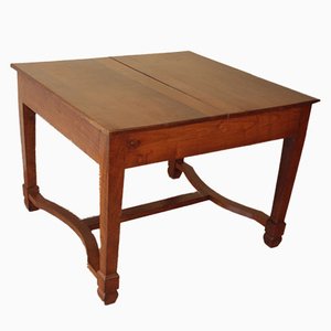 Antique Liberty Italian Extendable Dining Table in Cherry Wood, 1920s-BZF-1291950