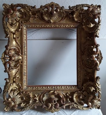 Antique Lime Wood Gilded Picture Frame-HOI-949982