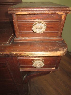 Antique Linen Chest or Cabinet-CDG-978435