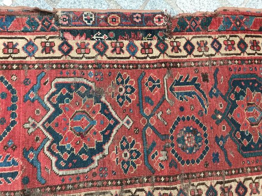 Antique Long Beshir Afghan Rug-YMM-1134724