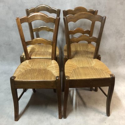 Antique Louis Philippe Dining Chairs, Set of 4-SDV-724790