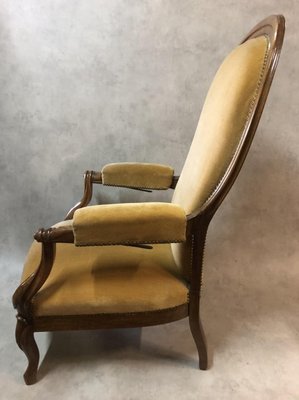 Antique Louis Philippe Voltaire Lounge Chair-SDV-704863