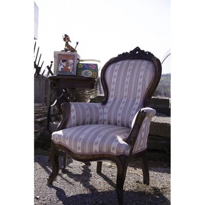 Antique Louis Philippe Walnut Armchair-RAQ-687580