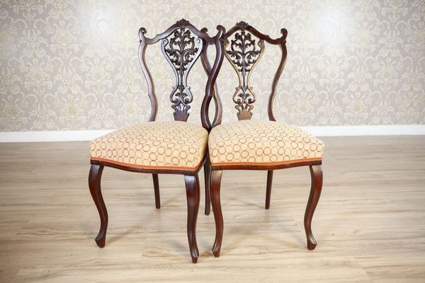 Antique Louis XV Ash Chairs with Openwork Backrests, Set of 4-CYY-2016563