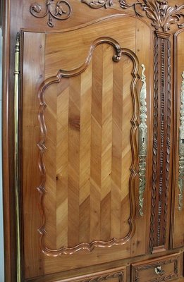 Antique Louis XV Birch Wardrobe-RVK-592357