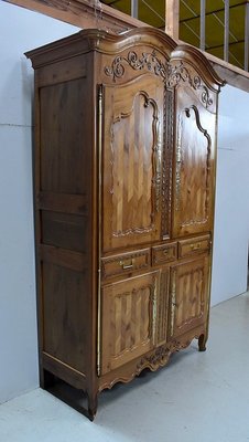 Antique Louis XV Birch Wardrobe-RVK-592357