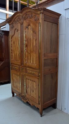 Antique Louis XV Birch Wardrobe-RVK-592357