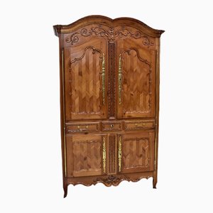 Antique Louis XV Birch Wardrobe-RVK-592357