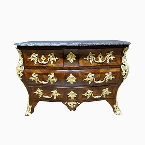 Antique Louis XV Marquetry Tomb Chest of Drawers-WSV-605376