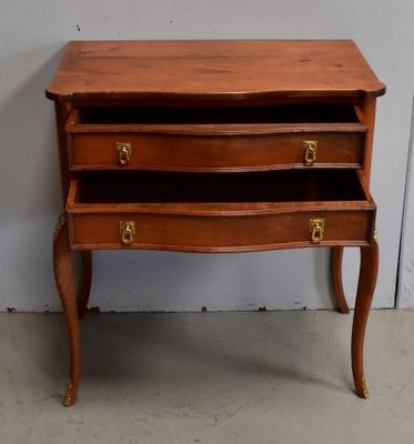 Antique Louis XV Style Birch Perruquière Chest of Drawers-RVK-715095