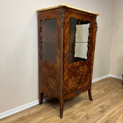 Antique Louis Xv Style Display Cabinet in Elm, 1920-ALF-2033484