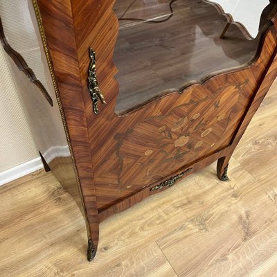 Antique Louis Xv Style Display Cabinet in Elm, 1920-ALF-2033484