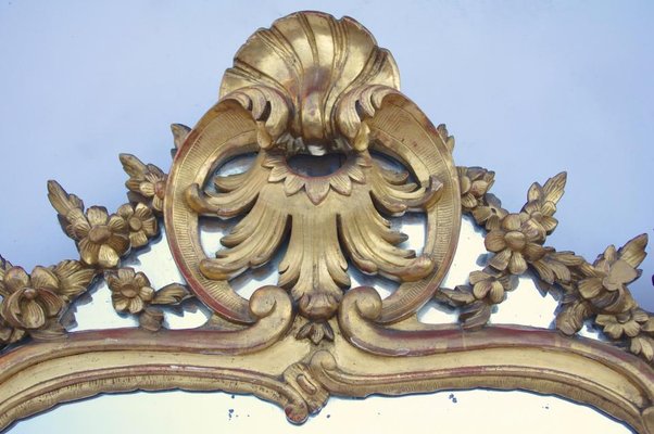 Antique Louis XV Style Giltwood Mirror-CEJ-489554