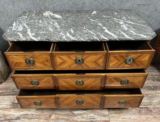 Antique Louis XVI Chest of Drawers in Noble Wood Marquetry-MWB-1731839