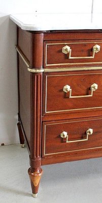 Antique Louis XVI Mahogany Chest of Drawers, Late 18th Century-RVK-885684