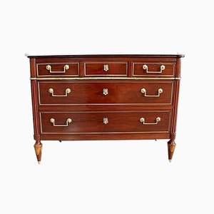 Antique Louis XVI Mahogany Chest of Drawers, Late 18th Century-RVK-885684