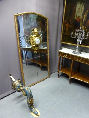 Antique Louis XVI Mirror with Cartel-WSV-605385