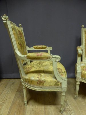 Antique Louis XVI Style Armchairs, Set of 2-WSV-605292