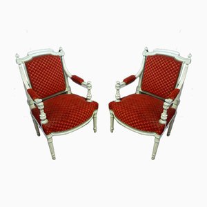 Antique Louis XVI Style Armchairs, Set of 2-WSV-605469