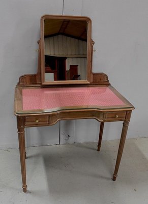 Antique Louis XVI Walnut Dressing Table, 1900s-RVK-645764