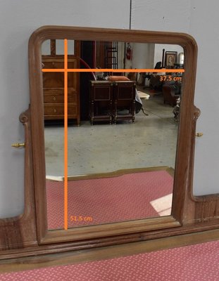 Antique Louis XVI Walnut Dressing Table, 1900s-RVK-645764