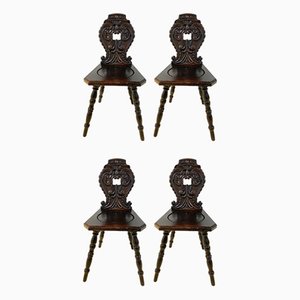 Antique Lounge Chairs, Set of 4-ZDM-843201