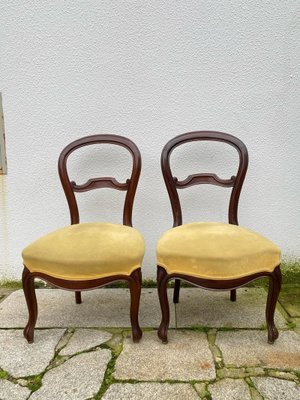 Antique Mahogany Chairs, Set of 2-GEL-580486