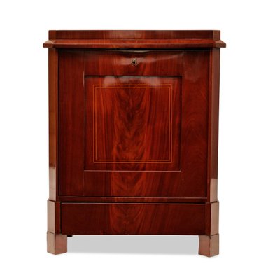 Antique Mahogany Half Trumeau Cabinet-GCQ-1384798