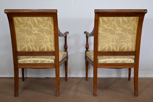 Antique Mahogany & Upholstery Armchairs, Set of 2-RVK-1440655