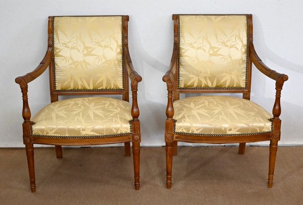 Antique Mahogany & Upholstery Armchairs, Set of 2-RVK-1440655