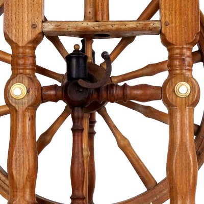 Antique Majestic Spinning Wheel in Ebony Wood-RY-659618