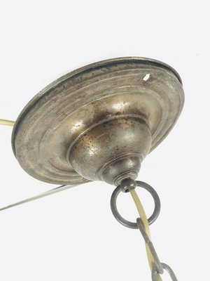 Antique Marble Glass Ceiling Lamp, 1920s-WQJ-827949