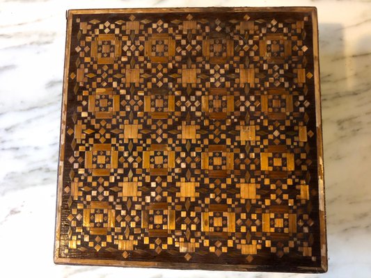 Antique Marquetry Box-QJM-571620