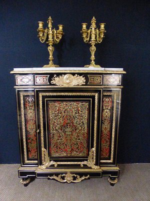 Antique Marquetry Inlaid Buffet-WSV-605124