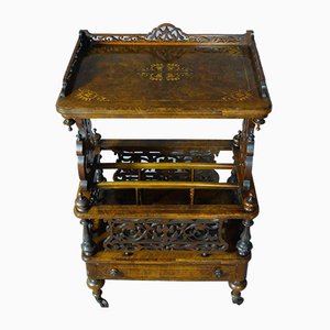 Antique Marquetry Serving Table-WSV-797669