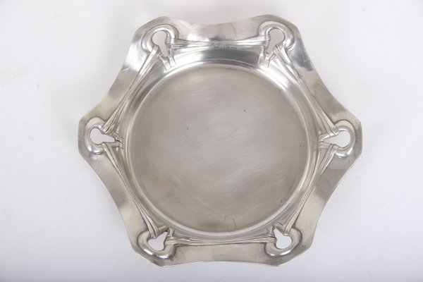 Antique Metal 103 Dish from Hertz & Ballin, 1920s-DQ-859694