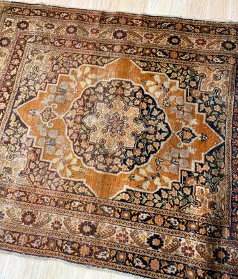 Antique Middle East Tabriz Hajalili Rug, 1880s-JZV-1170211