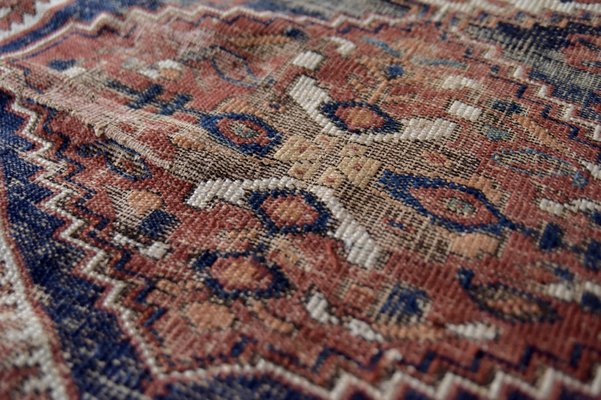 Antique Middle Eastern Hand-Woven Shiraz Rug, 1890s-ZAA-962609