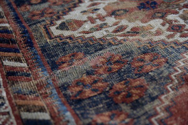 Antique Middle Eastern Hand-Woven Shiraz Rug, 1890s-ZAA-962609