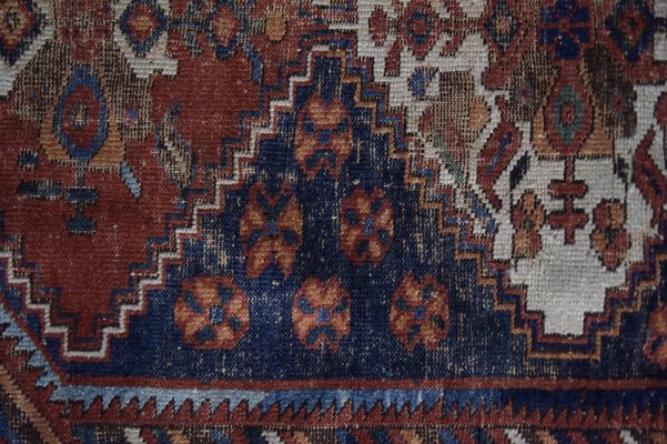 Antique Middle Eastern Hand-Woven Shiraz Rug, 1890s-ZAA-962609