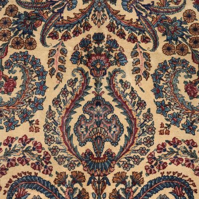 Antique Middle Eastern Kerman Laver Rug in Cotton & Wool-VMM-2023843