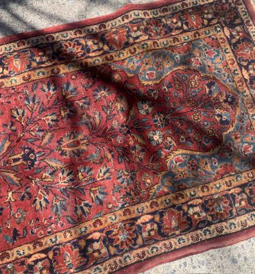 Antique Middle Eastern Sarouk Prayer Rug, 1920s-JZV-1367137