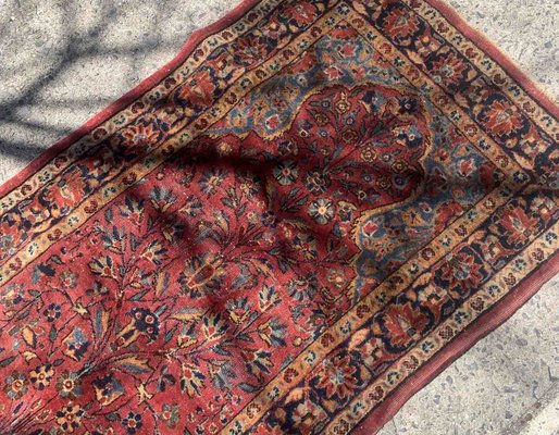 Antique Middle Eastern Sarouk Prayer Rug, 1920s-JZV-1367137