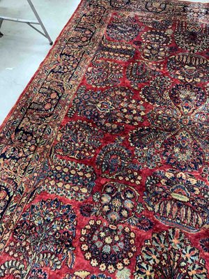 Antique Middle Eastern Sarouk Rug, 1920s-JZV-1215598