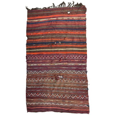 Antique Moroccan Distressed Kilim-YMM-1061909