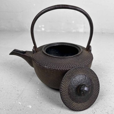 Antique Nanbu Tetsubin Cast Iron Teapot, 1890s-DWL-2024729