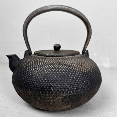 Antique Nanbu Tetsubin Cast Iron Teapot, 1890s-DWL-2024727