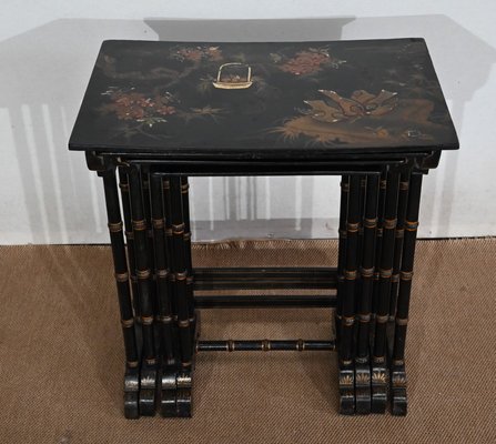 Antique Napoleon III Gigognes Nesting Tables, Set of 4-RVK-1440577