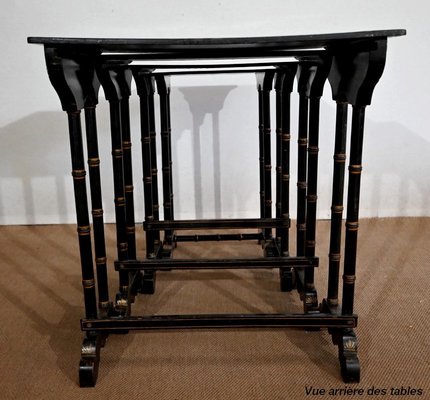 Antique Napoleon III Gigognes Nesting Tables, Set of 4-RVK-1440577